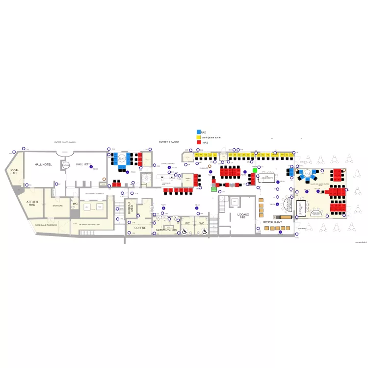 Plan de salle rdc 2018. Plan de 
