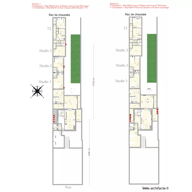Maisons AX Plan Compteurs. Plan de Maisons AX Plan Compteurs. Plan de