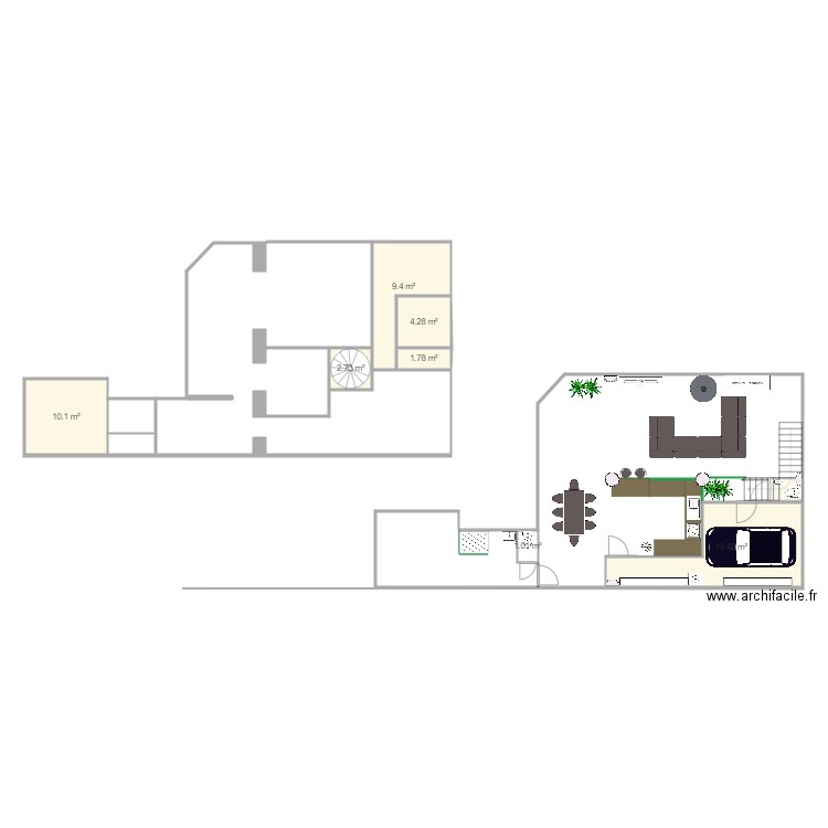 Projet mere grand. Plan de 0 pièce et 0 m2