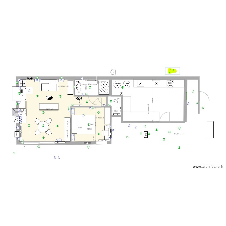 garage 1. Plan de 0 pièce et 0 m2