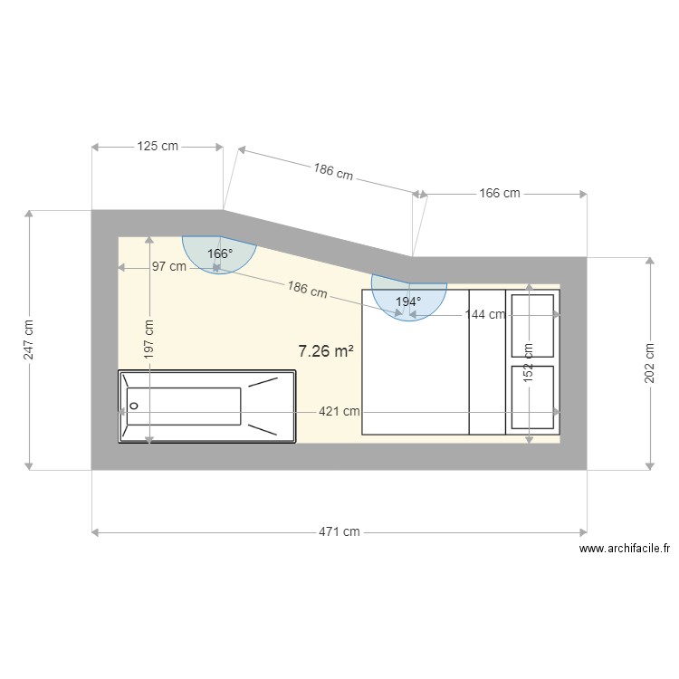 sdb tervuren. Plan de 0 pièce et 0 m2