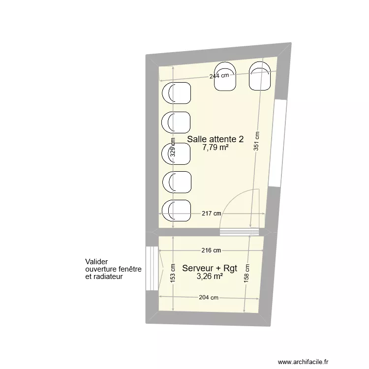 Albertas Serveur / Salle attente 2. Plan de Albertas Serveur / Salle attente 2. Plan de