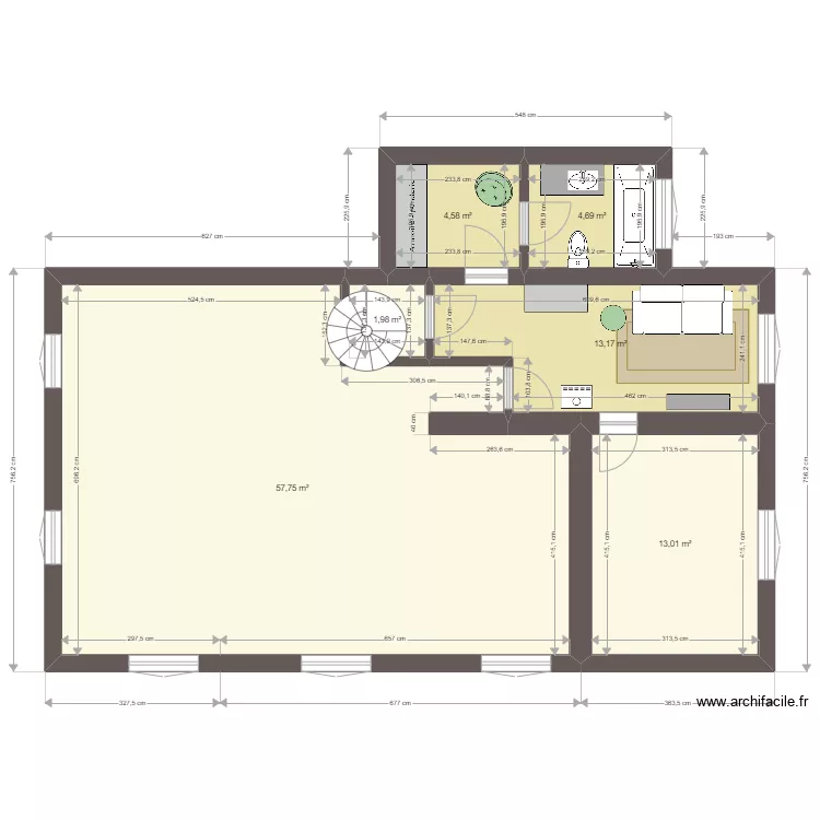 BIRIATOU 2&deg; piso LAST. Plan de 