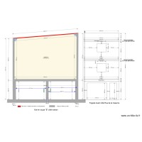 Vue coupe maçonnerie coté maison