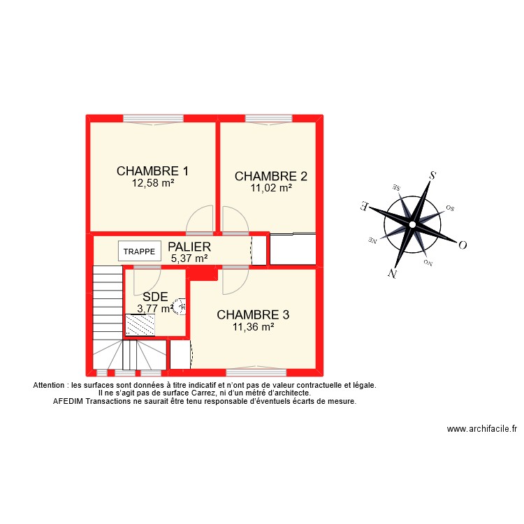 BI 10916 RDC. Plan de 28 pièces et 207 m2