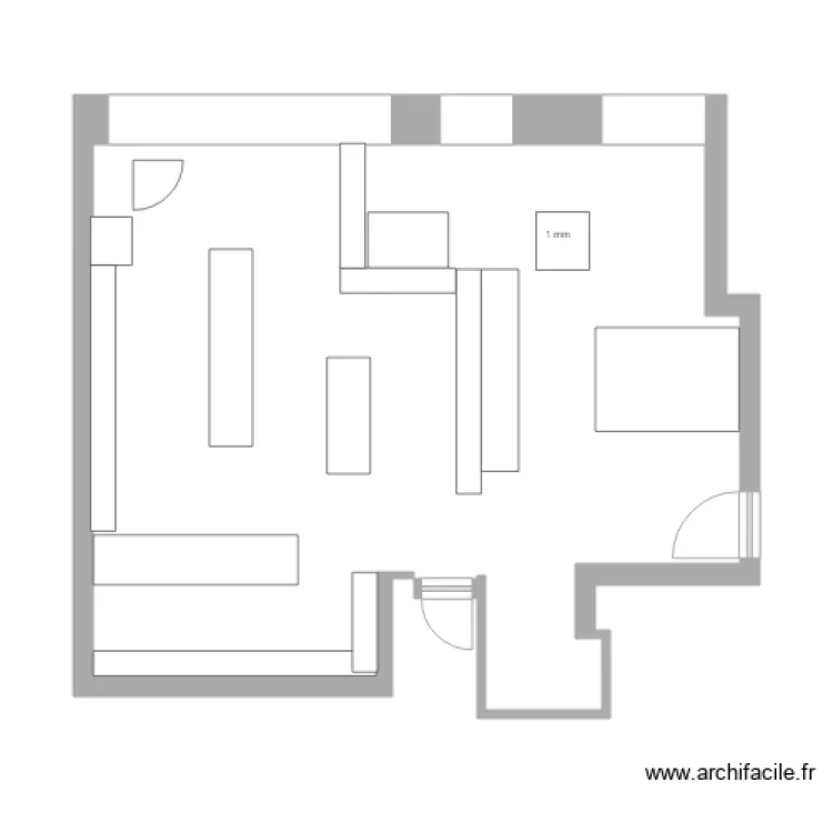mus&eacute;e V1. Plan de 