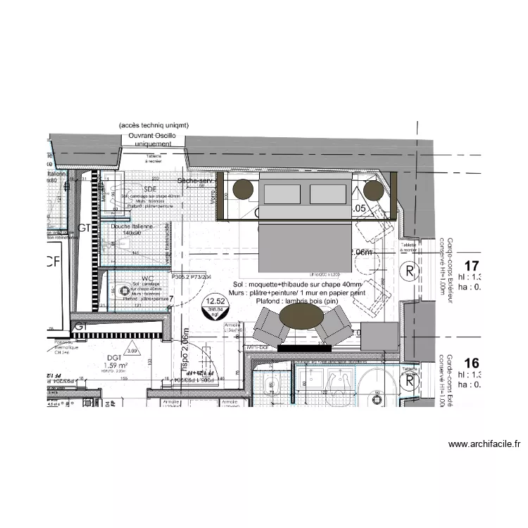 bedroom 5 final. Plan de 