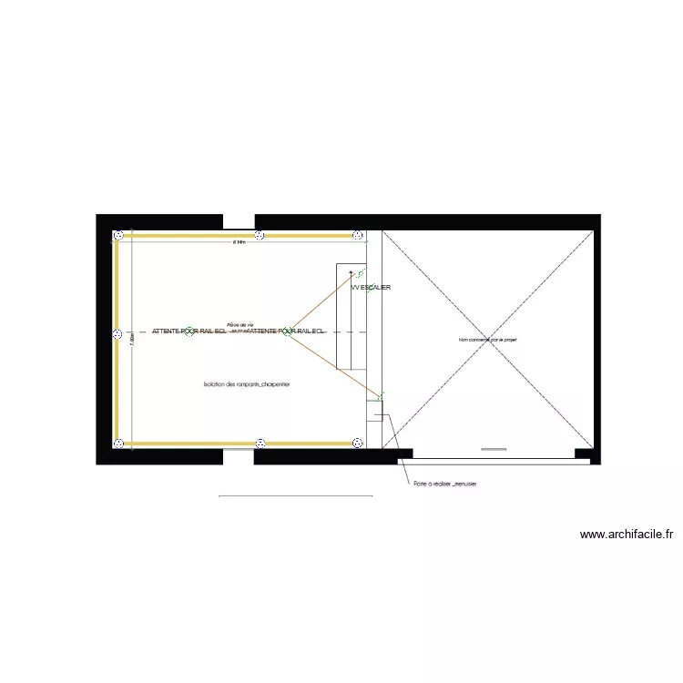 HOTEL VOLET R+1. Plan de 