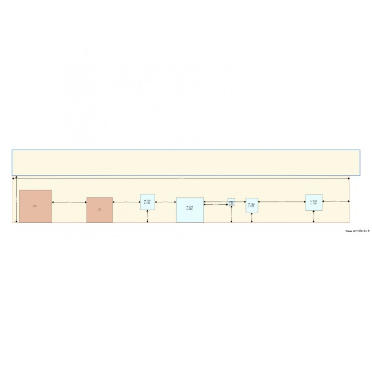 Façade Est modifiée. Plan de 0 pièce et 0 m2