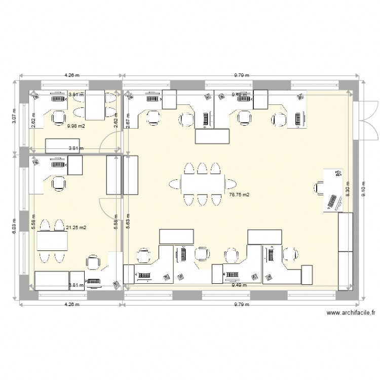 Bureau Munition V2 EA. Plan de 0 pièce et 0 m2