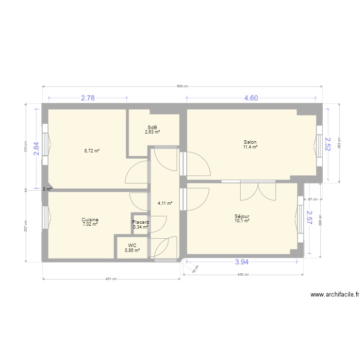 Appart VI VO. Plan de 0 pièce et 0 m2