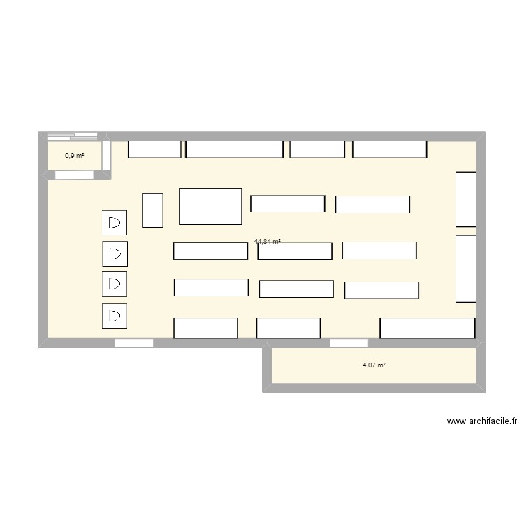 PLAN DE MASSE ALDI 2. Plan de 3 pièces et 50 m2