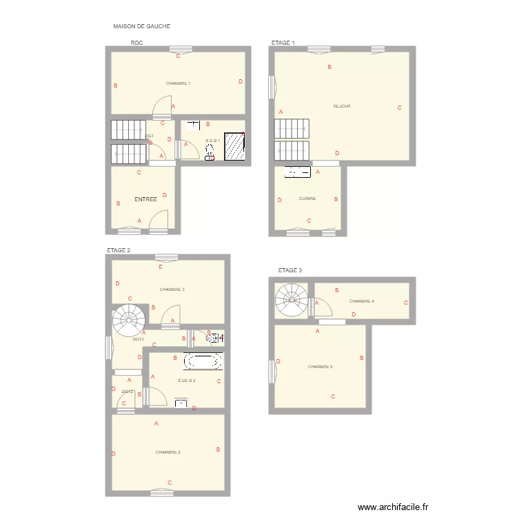 CHAPMAN GAUCHE. Plan de CHAPMAN GAUCHE. Plan de