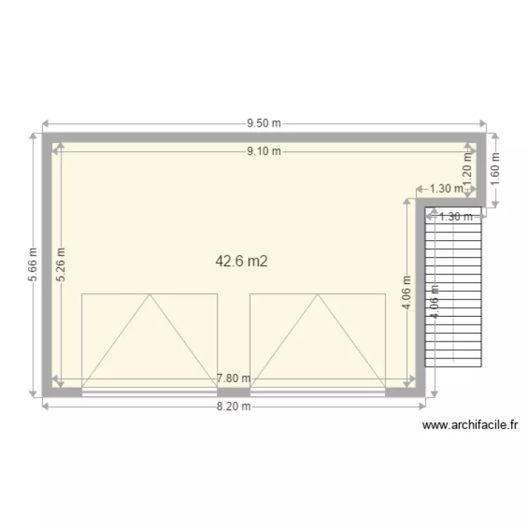 GARAGE. Plan de 