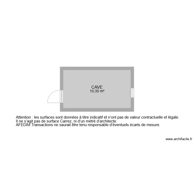 BI 7535 CAVE. Plan de 