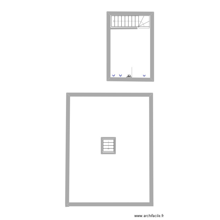 Liber_2_cave. Plan de 1 pièce et 14 m2