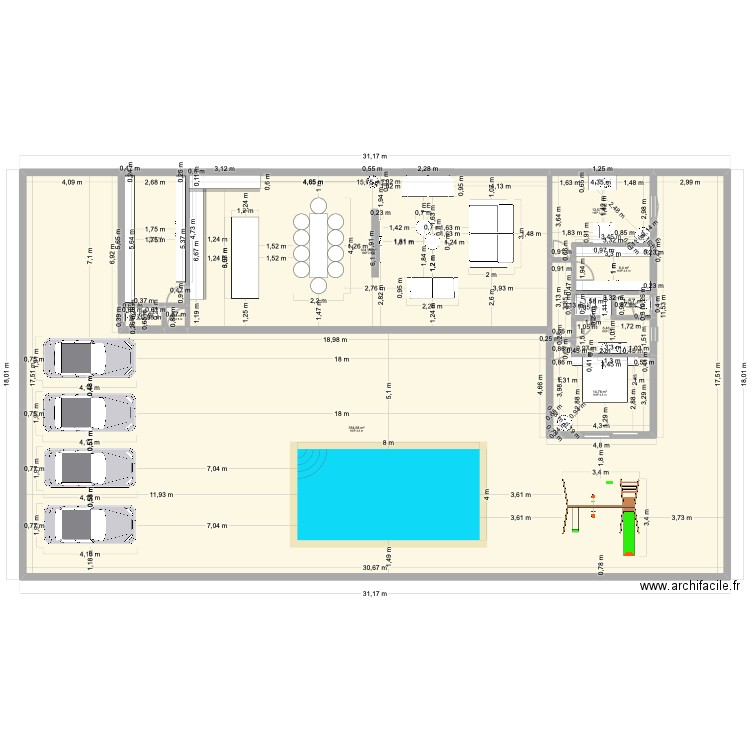 Louis value V2. Plan de 10 pièces et 520 m2