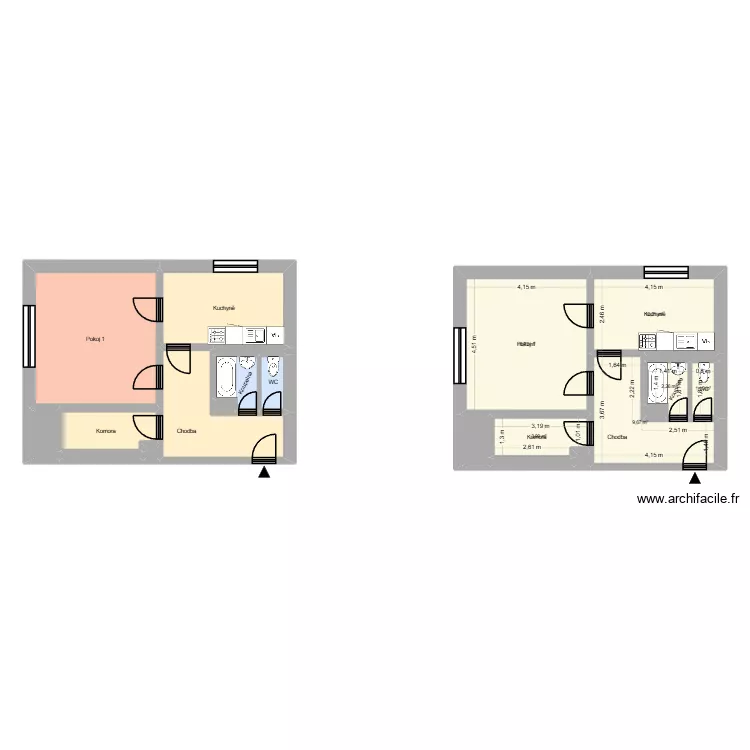V&yacute;stavn&iacute; 2305, byt 1. Plan de 26 pièces et 218 m²
