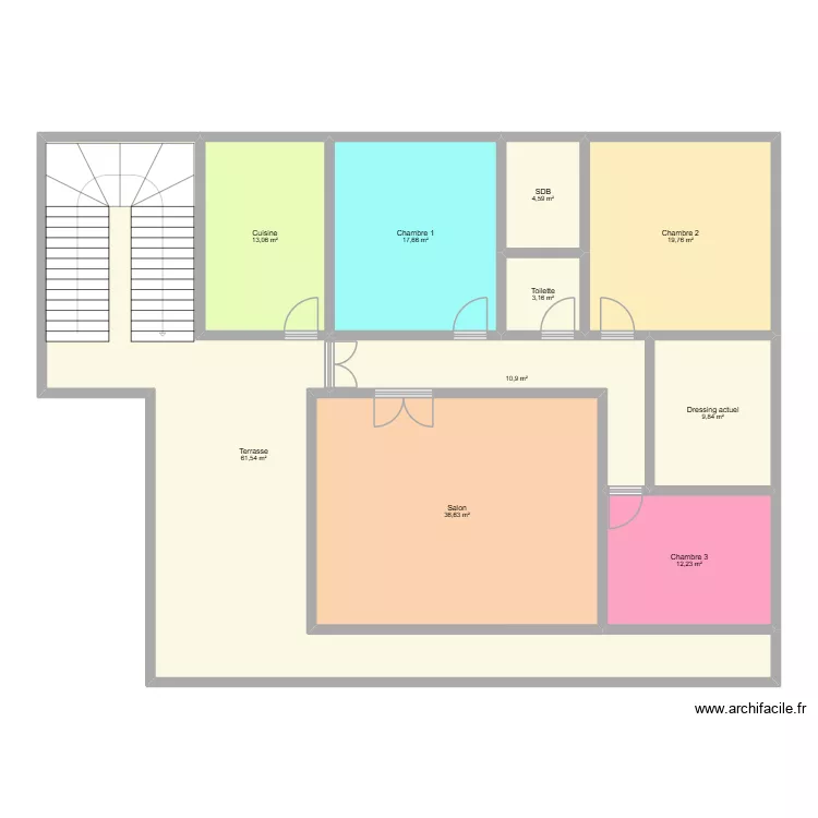 Maison Cotonou Etage. Plan de 12  et 188 m²
