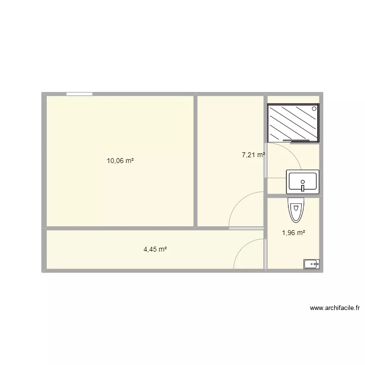 agrandissement salon. Plan de 