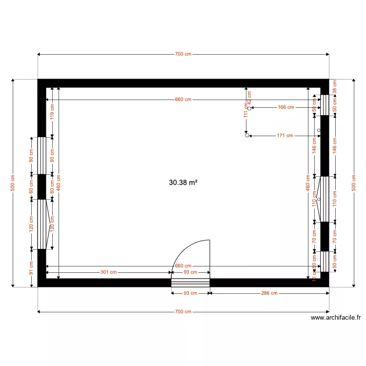 RDC brute 1. Plan de 