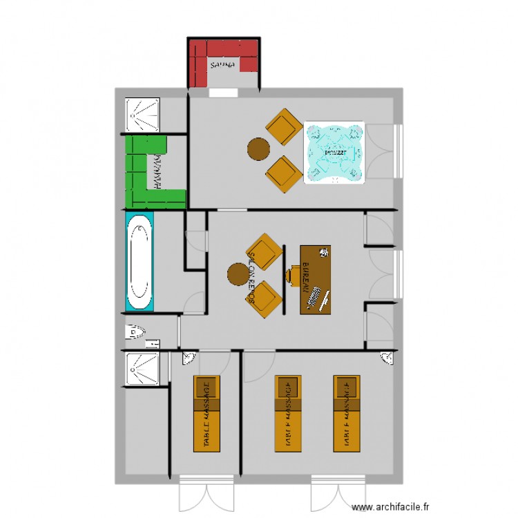 Plan SPA . Plan de 0 pièce et 0 m2