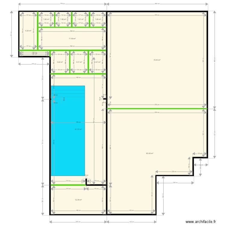 plan piscine dans magasin 2019 11 10 ld. Plan de 0 pièce et 0 m2
