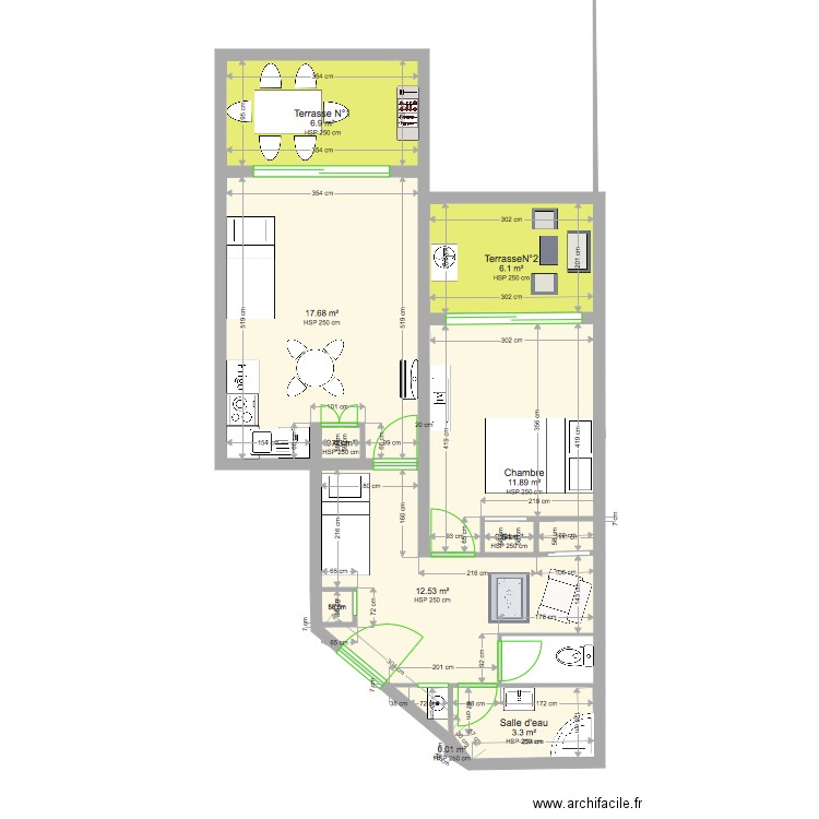 Appartement Le Grand Galion. Plan de 0 pièce et 0 m2