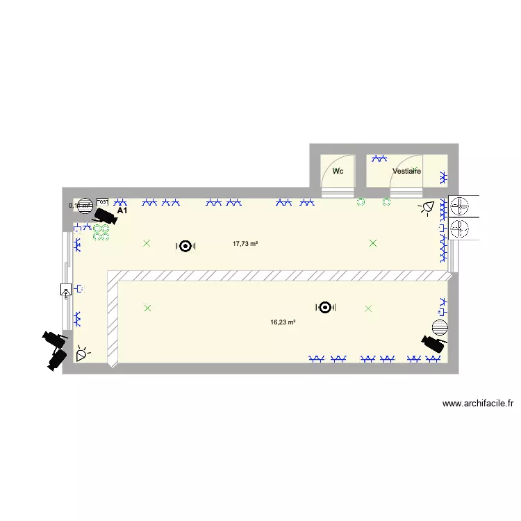 Plan du Fun&eacute;rarium. Plan de 