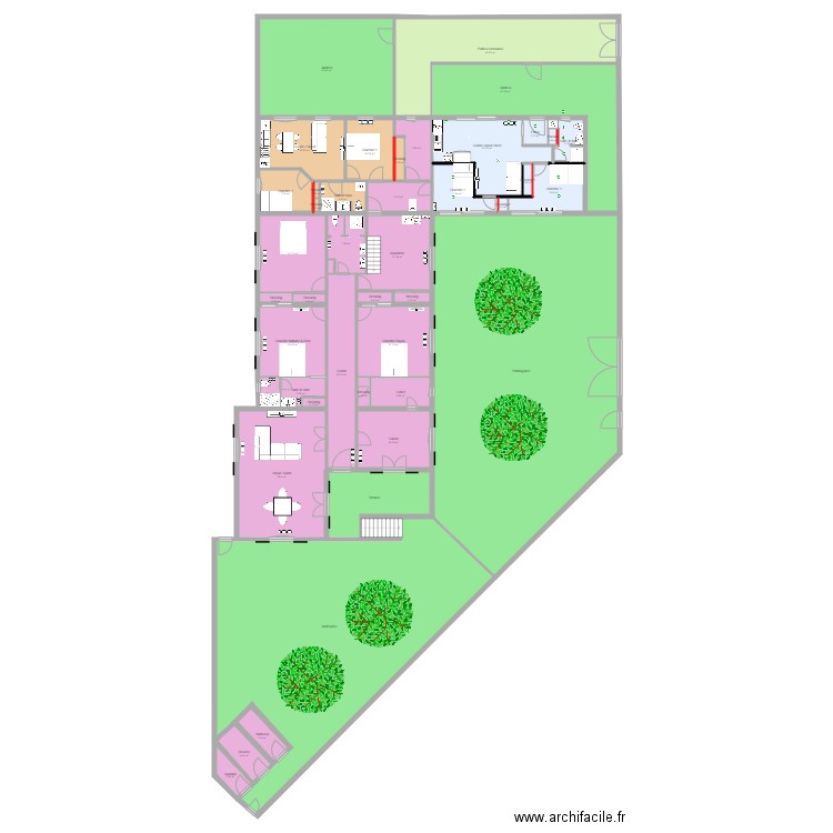 PI 2911 AK205 COLOCATION ETUDIANT DOSSIER NOTAIRE ET BANCAIRE. Plan de 0 pièce et 0 m2