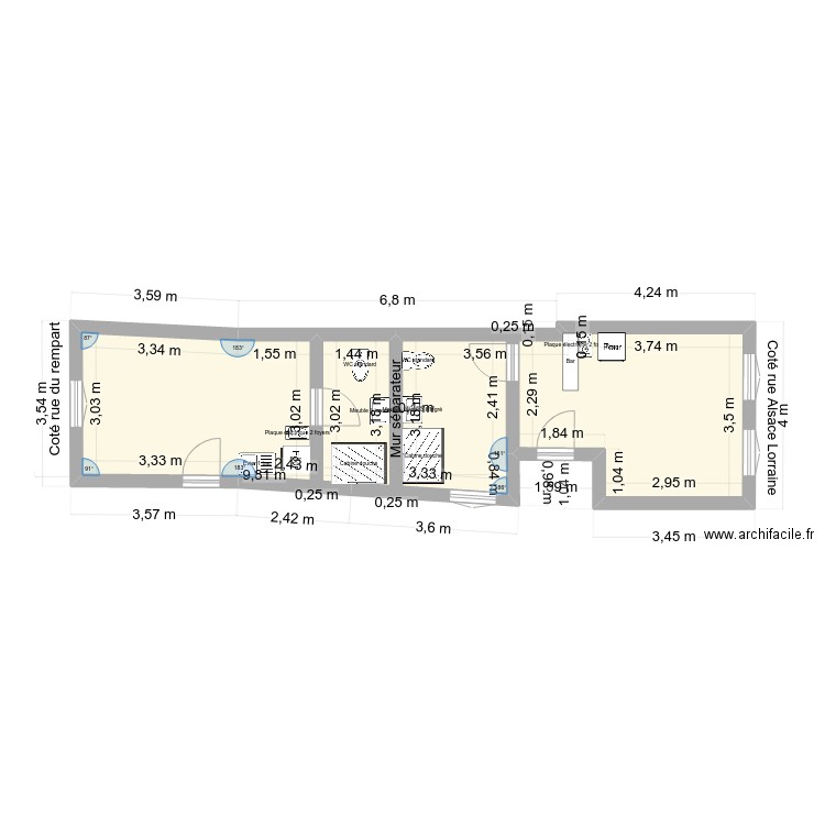 43 RAL REMPARTS. Plan de 0 pièce et 0 m2