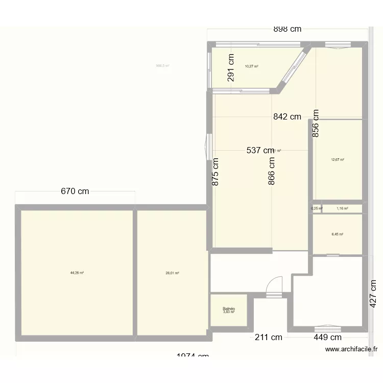 Rez de chauss&eacute;e. Plan de 