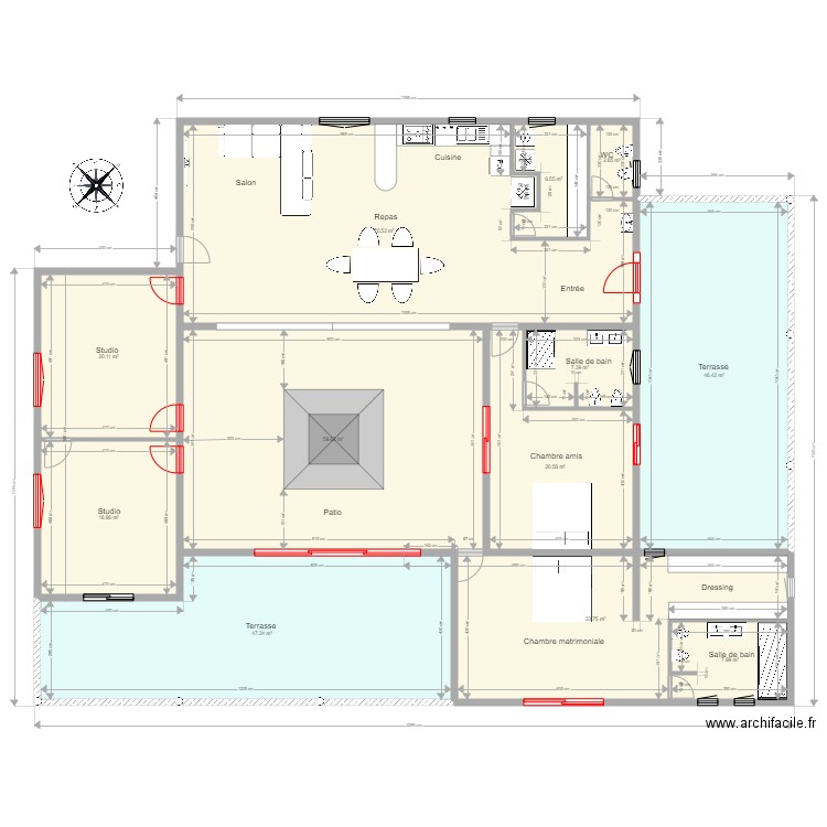 Las Hermosas. Plan de 0 pièce et 0 m2