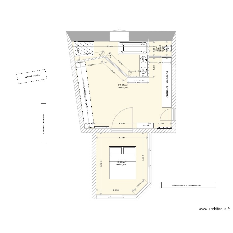 Chambre yevre. Plan de 0 pièce et 0 m2