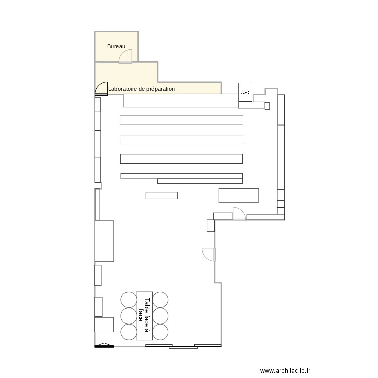 Plan magasin. Plan de 0 pièce et 0 m2