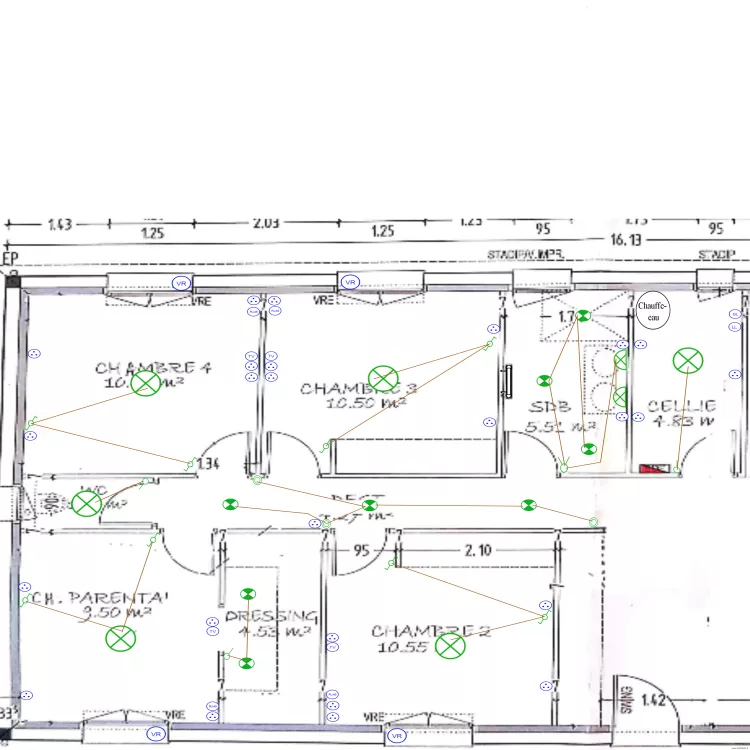 PLAN ELEC MAISON NOUS. Plan de PLAN ELEC MAISON NOUS. Plan de