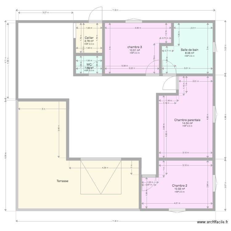 Plan neutre maudette v2. Plan de 0 pièce et 0 m2