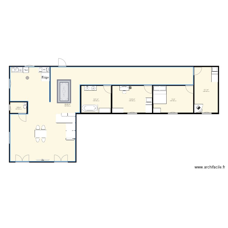 technologie. Plan de 0 pièce et 0 m2