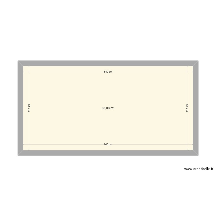 buanderie 4. Plan de 1 pièce et 35 m2