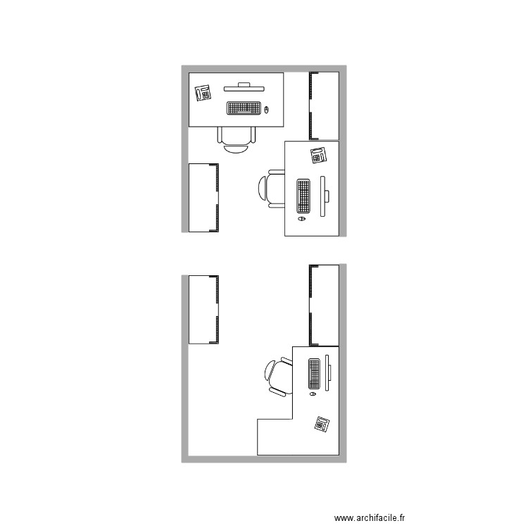 Bureau test 2 BIS. Plan de 0 pièce et 0 m2