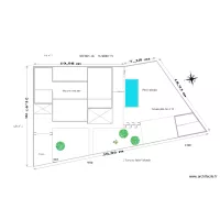  Plan de masse PISCINE  &agrave; 3M 6 7M fois 3 2 M BISBIS