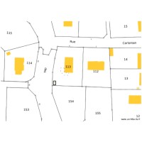 Emplacement Abri de jardin sur le plan de situation