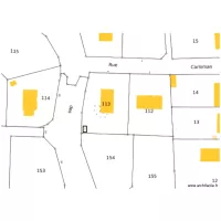 Emplacement Abri de jardin sur le plan de situation