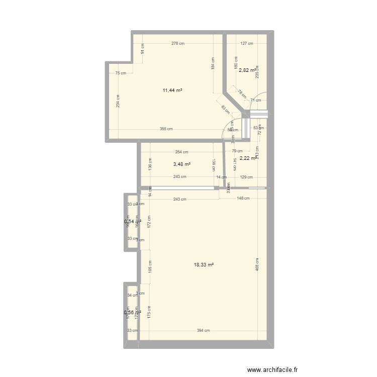 appart ltn chanaron. Plan de 0 pièce et 0 m2