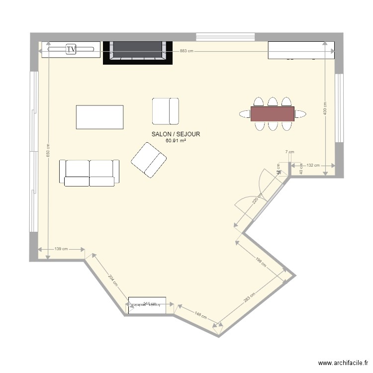 salon téteghem. Plan de 0 pièce et 0 m2