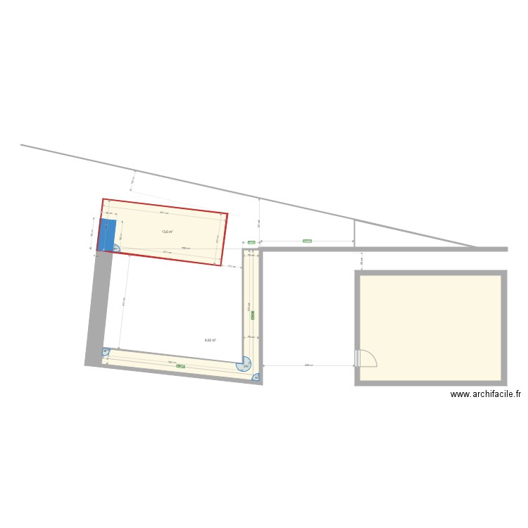 Terrasse 0. Plan de 0 pièce et 0 m2