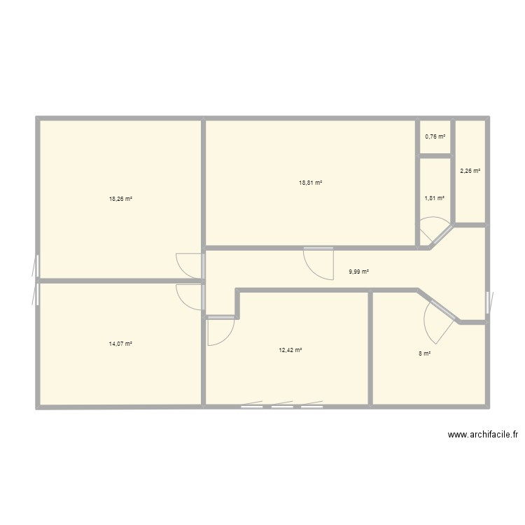OINVILLE V31.05 ETAGE. Plan de 0 pièce et 0 m2