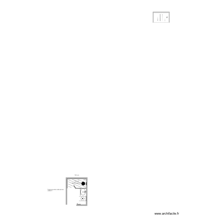 salle de bain oberty . Plan de 