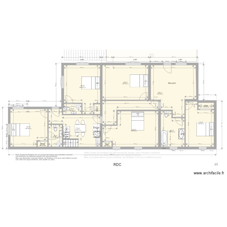 4 St Ignace en 3 log modifié2. Plan de 0 pièce et 0 m2
