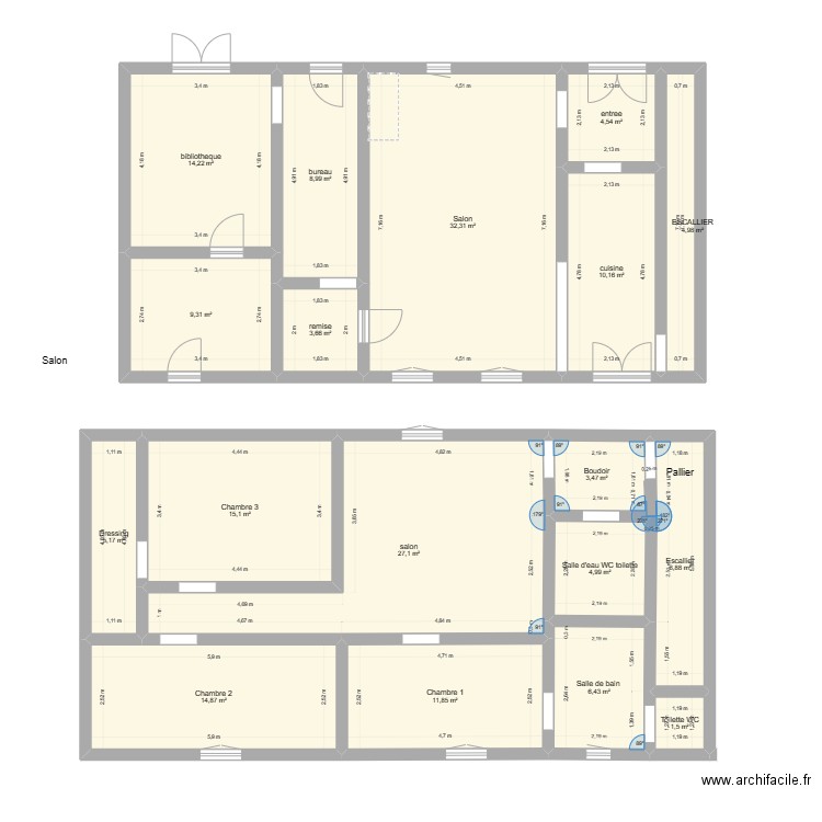 college. Plan de 0 pièce et 0 m2